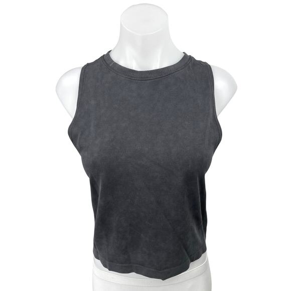 Offline by Aerie Women's Black Sleeveless Workout Muscle Tee Crop Tank Top XS - Picture 1 of 4